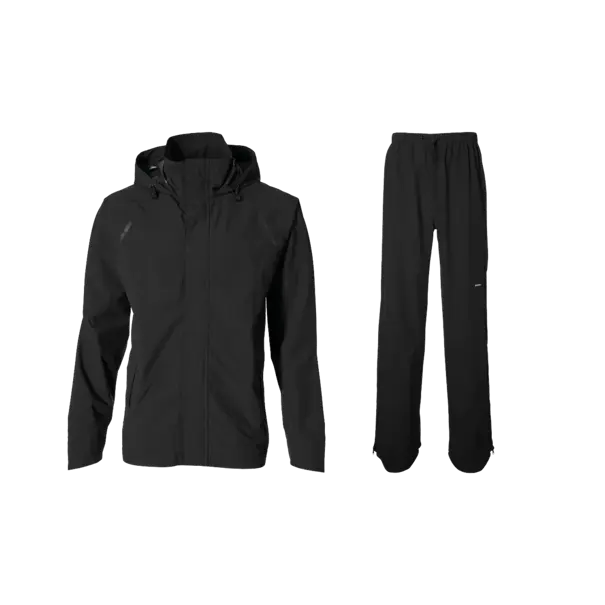 Basil Hoga fietsregenpak - unisex - zwart - XL