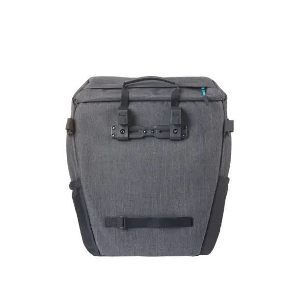 Basil Discovery 365D M - enkele tas MIK Hooks - 9L - zwart gemêleerd
