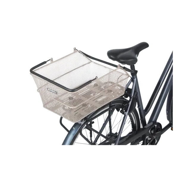 Basil Cento MIK - fietsmand - achterop - nude metallic