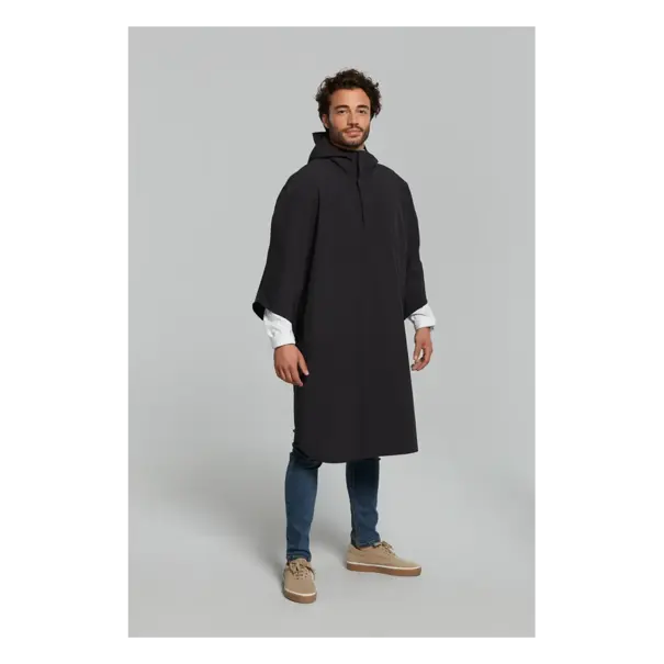 Basil Hoga fietsregenponcho - unisex - zwart - One Size