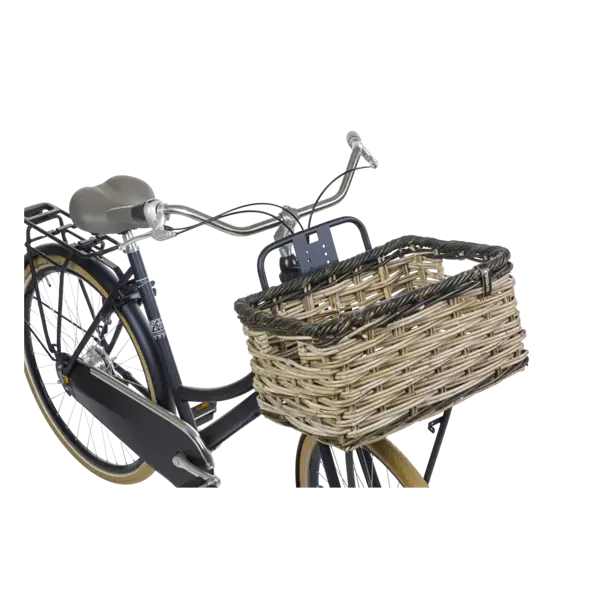 Basil Dijon - fietsmand - large - grijs/zwart