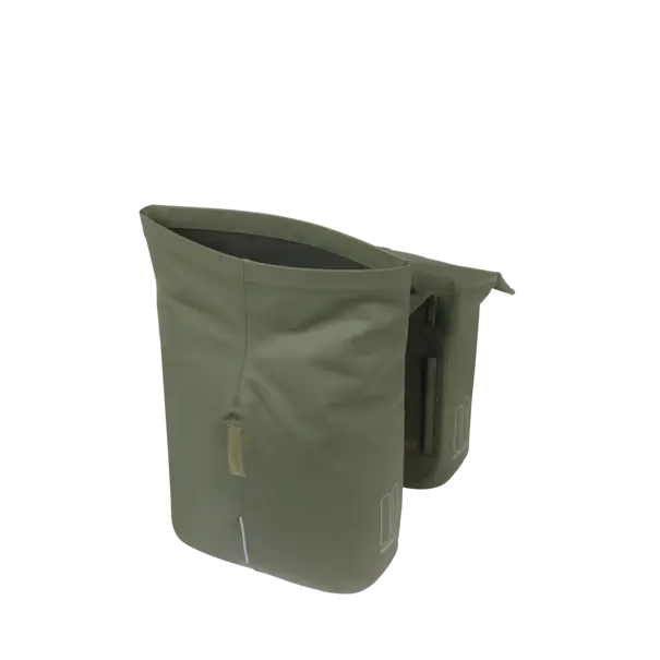 Basil - City - dubbele fietstas MIK - 28-32 liter – moss green