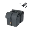 Basil Urban Dry MIK - dubbele fietstas - 50 liter - charcoal mêlée