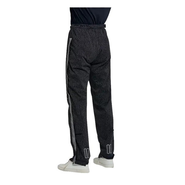 Basil Skane HiVis fietsregenbroek - heren - zwart - XL