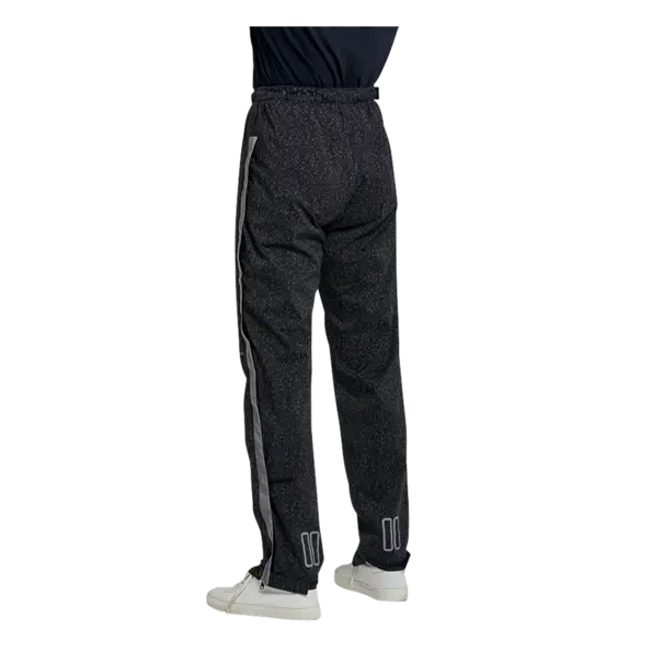 Basil Skane HiVis fietsregenbroek - heren - zwart - S