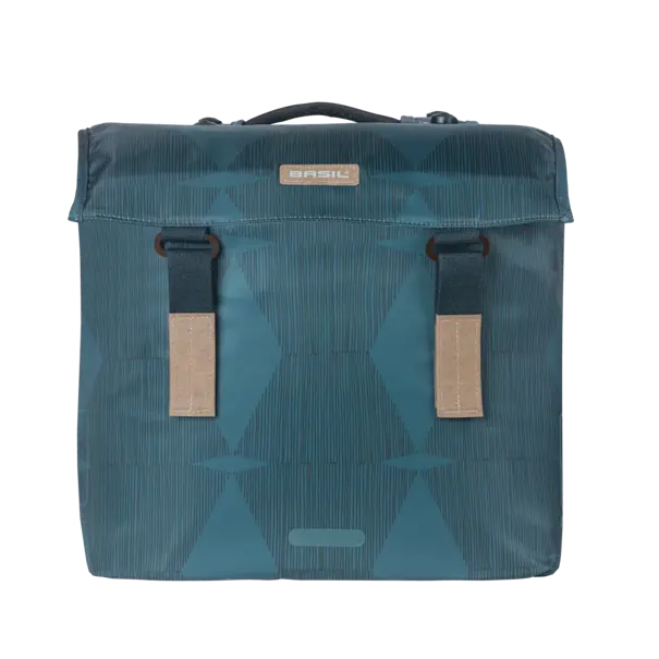 Basil Elegance - dubbele fietstas MIK - 40-49 liter - estate blauw