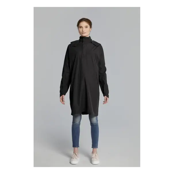 Basil Mosse fietsregenponcho - unisex - zwart. - XL/XXL