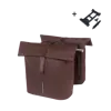 Basil - City - dubbele fietstas MIK - 28-32 liter –roasted brown