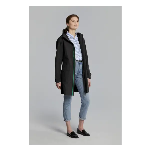 Basil Mosse regenparka - dames - zwart - M