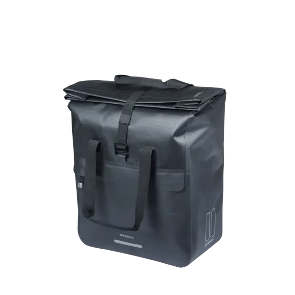 Basil Urban Dry Neo - fietsshopper MIK Hooks - 23-26L - zwart