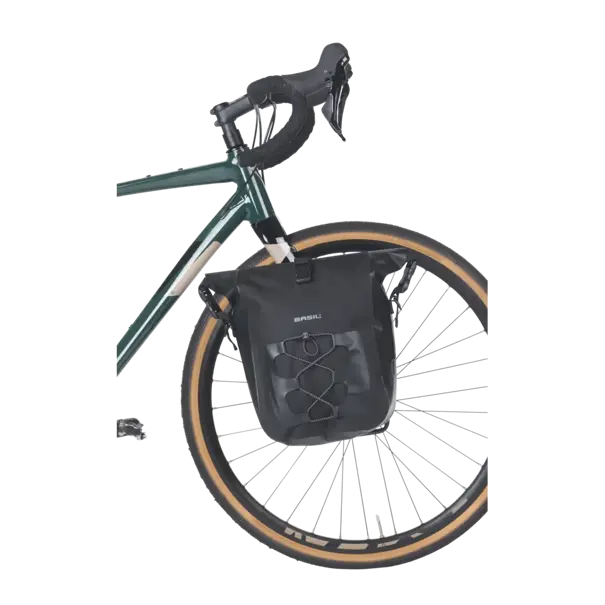 Basil Navigator Waterproof M MIK Studs - enkele fietstas -  14 liter - zwart