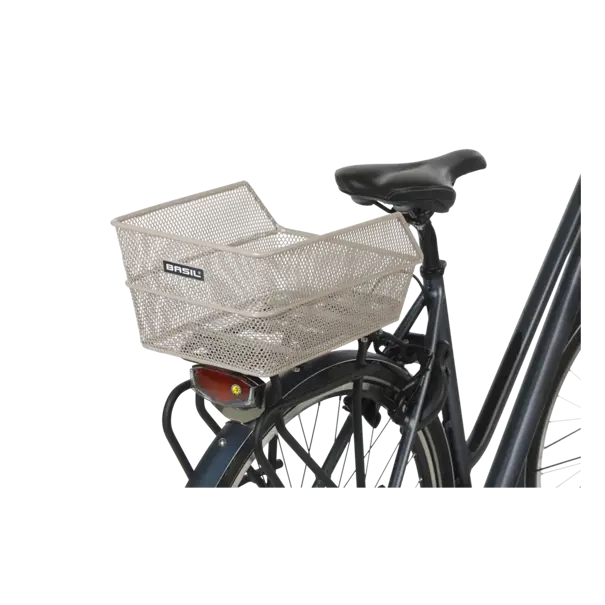 Basil Cento S - fietsmand - achterop - nude metallic