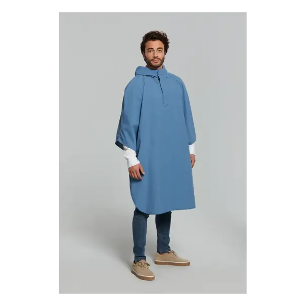 Basil Hoga fietsregenponcho - unisex - blauw - One Size