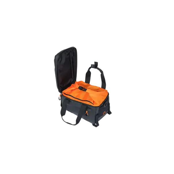 Basil Miles Tarpaulin - bagagedragertas - 7 liter - zwart/oranje