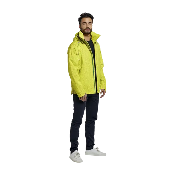 Basil Skane HiVis fietsregenjas - heren - neongeel - M