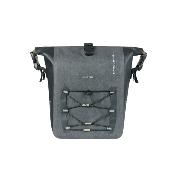 Basil Navigator Storm M - enkele tas MIK Hooks - 12-15L - zwart