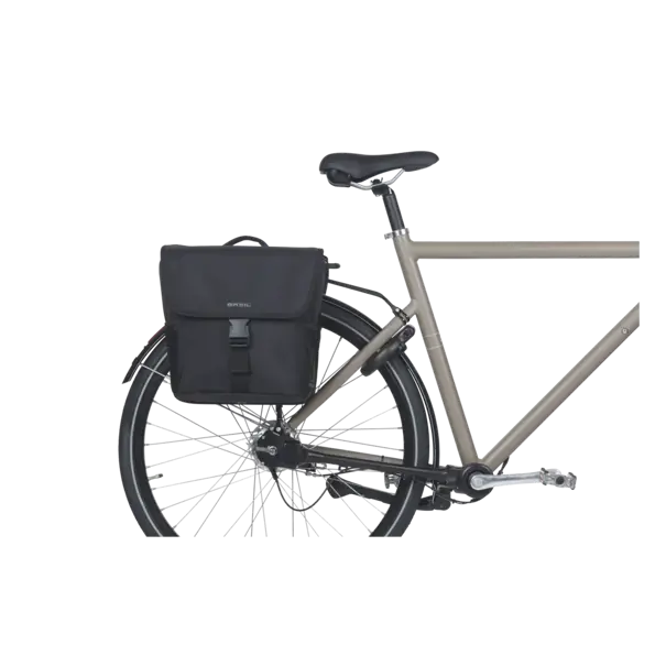Basil GO - dubbele fietstas MIK - 32 liter - zwart