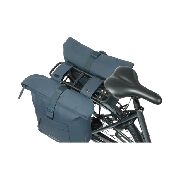 Basil Brooklyn - dubbele fietstas - 41L - marineblauw