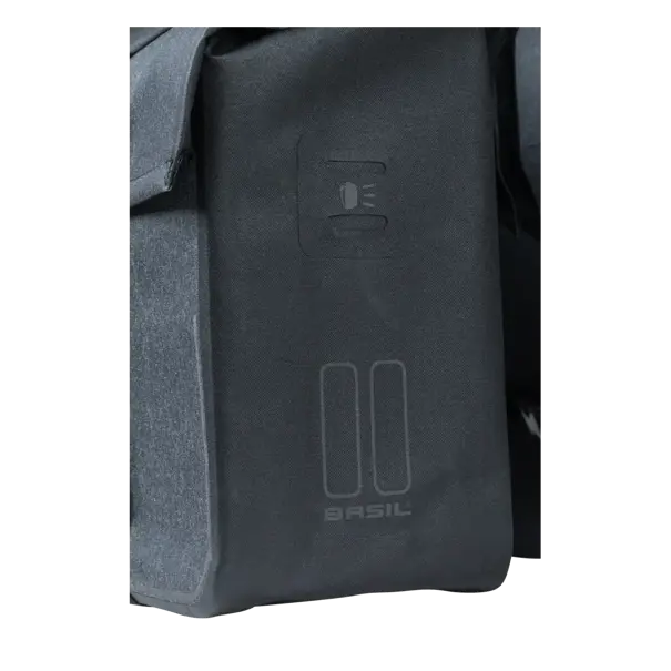 Basil Urban Dry - dubbele fietstas - 50 liter - charcoal melee