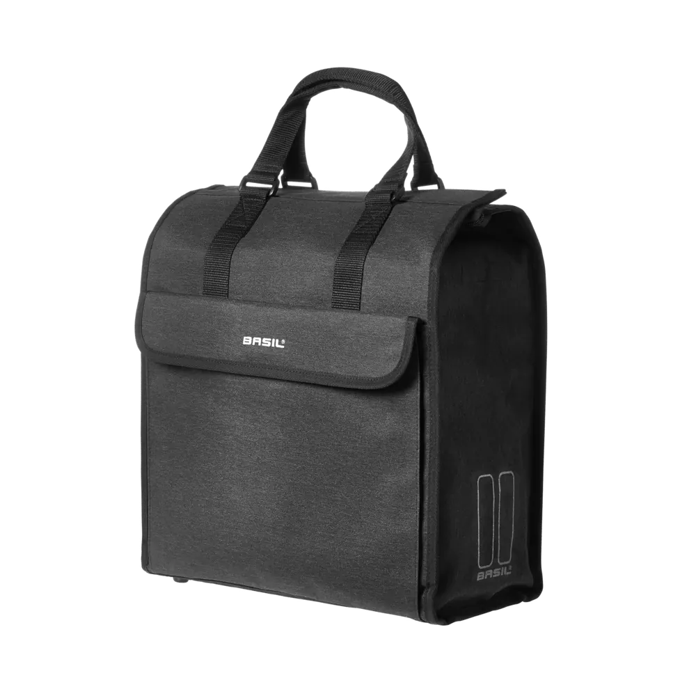 Basil Mira - fietsshopper - 17 liter - zwart