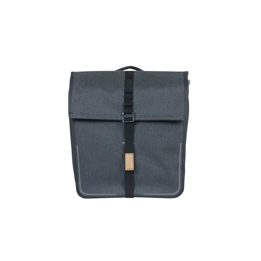 Basil Urban Dry MIK - dubbele fietstas - 50 liter - charcoal mêlée