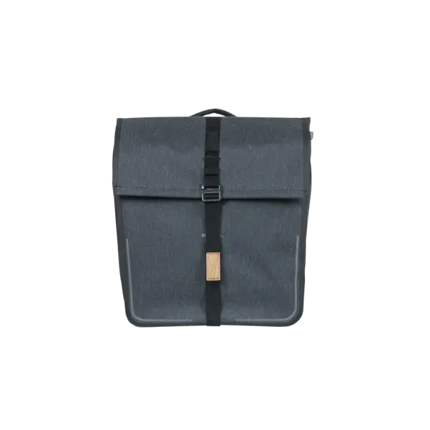 Basil Urban Dry MIK - dubbele fietstas - 50 liter - charcoal mêlée