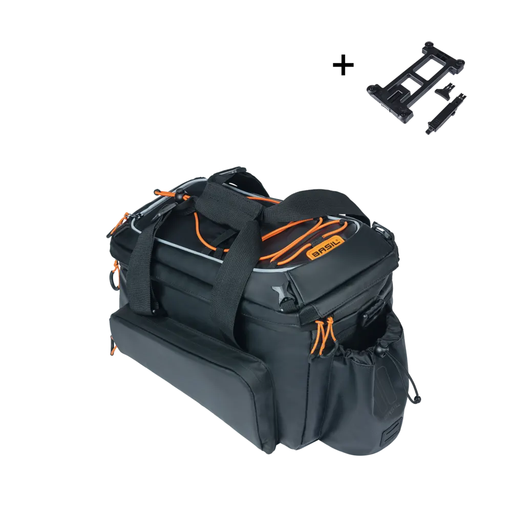 Basil Miles Tarpaulin - bagagedragertas XL Pro MIK - 9-36 liter - zwart