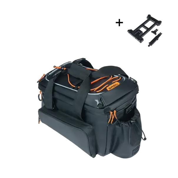 Basil Miles Tarpaulin - bagagedragertas XL Pro MIK - 9-36 liter - zwart