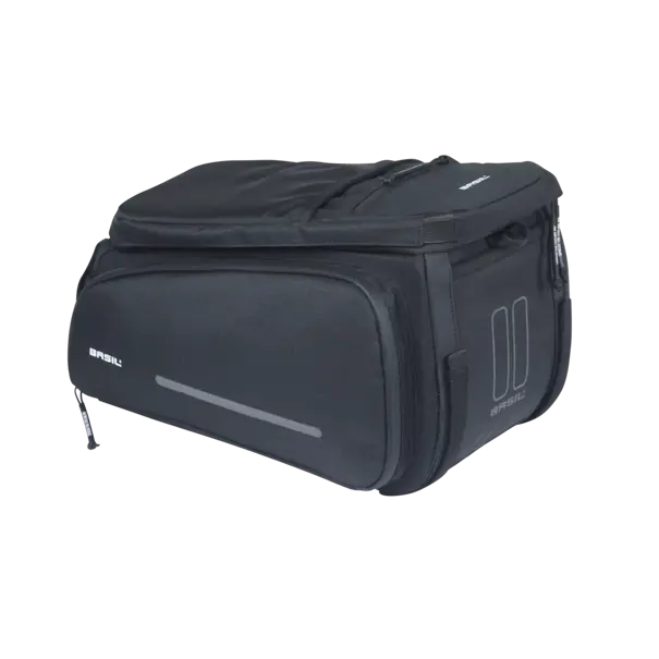 Basil Move - bagagedragertas - 10-26 liter - zwart