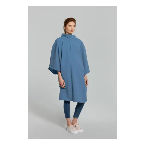 Basil Hoga fietsregenponcho - unisex - blauw - One Size