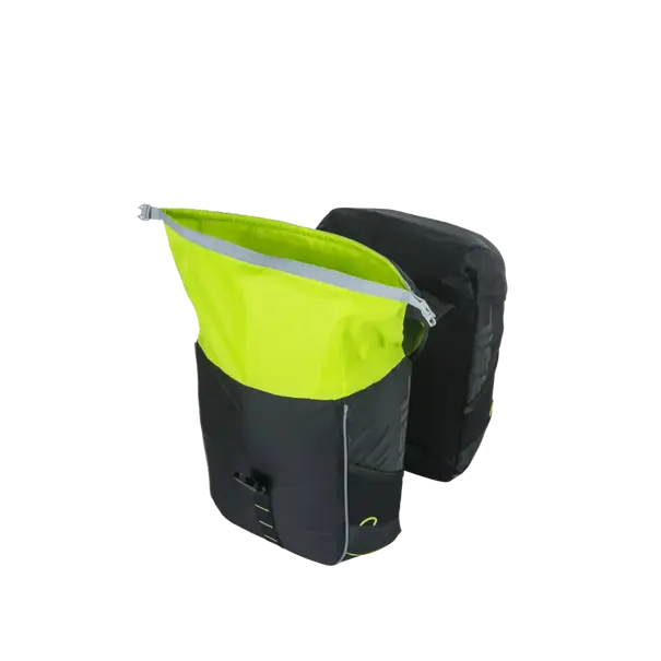 Basil Miles -  dubbele fietstas - 34 liter - zwart