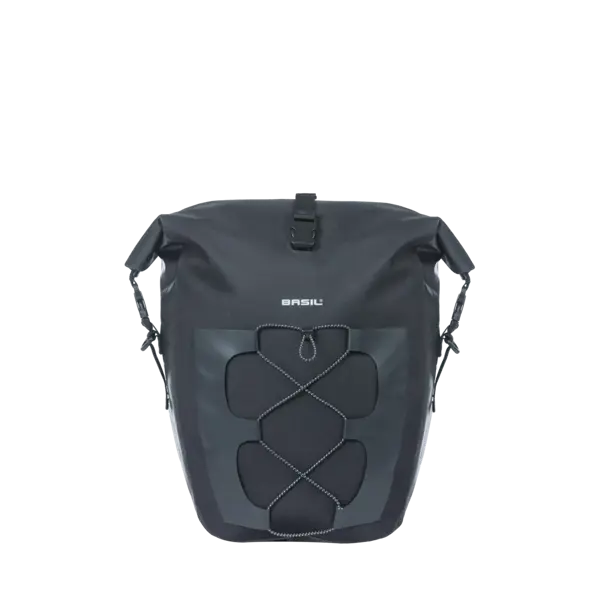 Basil Navigator Waterproof L MIK Studs - enkele fietstas -  22 liter - zwart