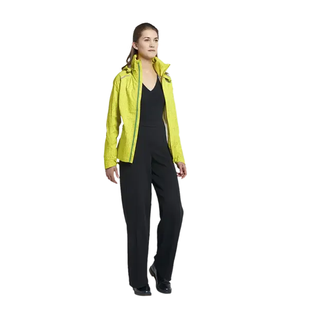 Basil Skane HiVis fietsregenjas - dames - neongeel - XL
