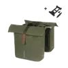 Basil - City - dubbele fietstas MIK - 28-32 liter – moss green