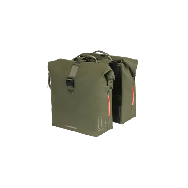 Basil SoHo - dubbele fietstas Nordlicht  - 41 liter - mosgroen
