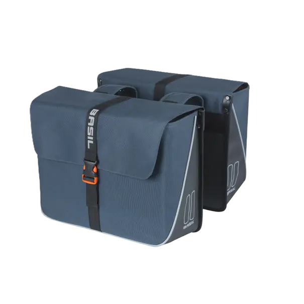 Basil Forte - dubbele fietstas - 35 liter - blauw/zwart