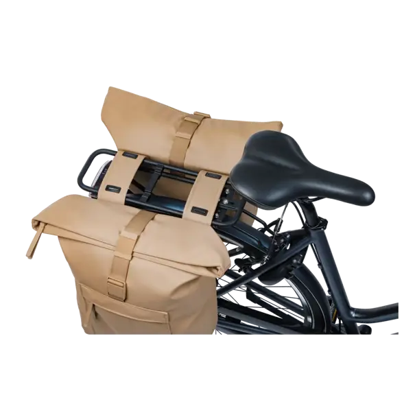 Basil Brooklyn - dubbele fietstas - 41L - zand