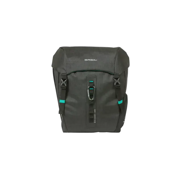 Basil Discovery 365D - dubbele fietstas M - 18 liter - zwart melee