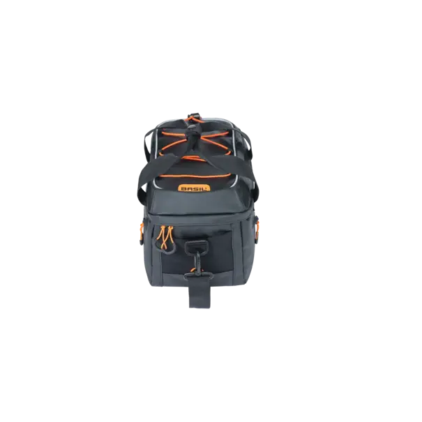 Basil Miles Tarpaulin - bagagedragertas MIK - 7 liter - zwart/oranje