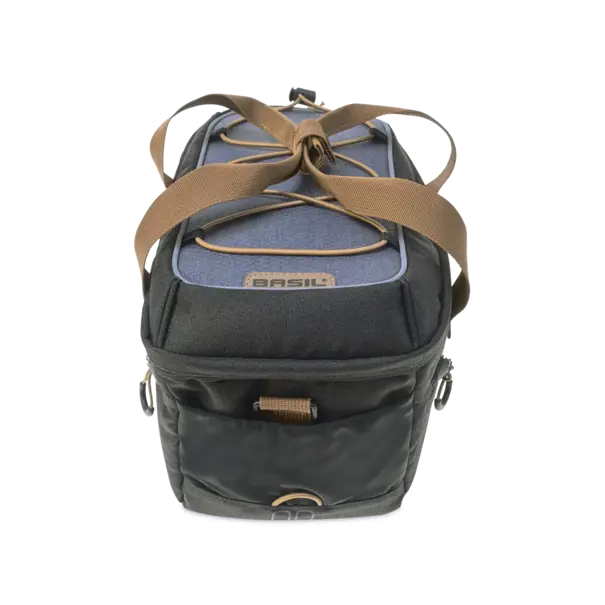 Basil Miles - bagagedragertas - 7 liter - zwart/grijs