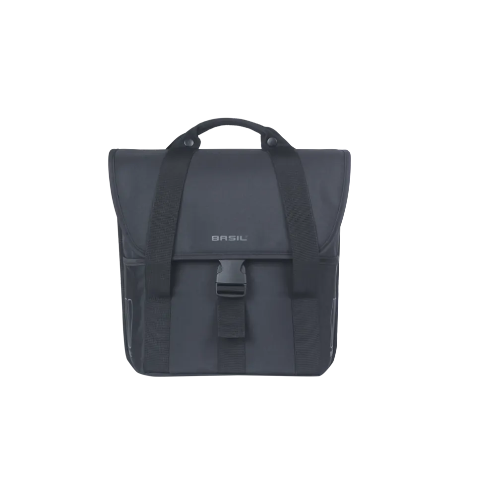 Basil GO - enkele fietstas - 16 liter - zwart