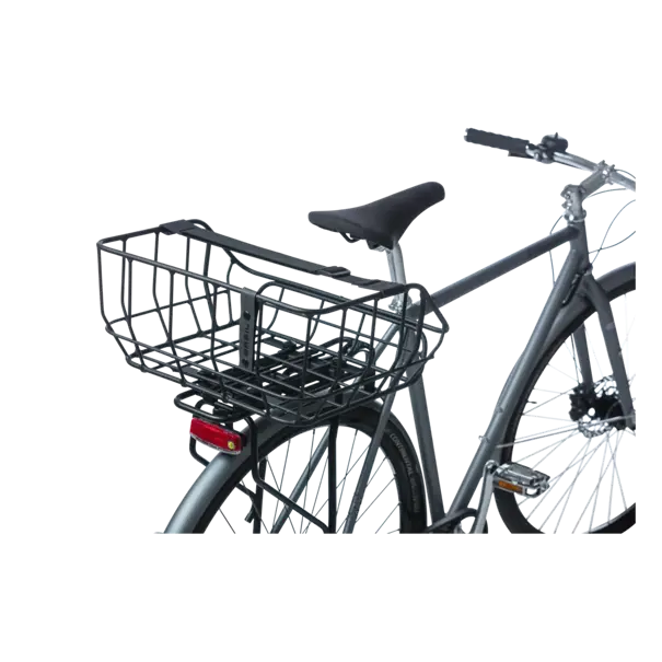 Basil Portland - fietsmand MIK - achterop - matzwart