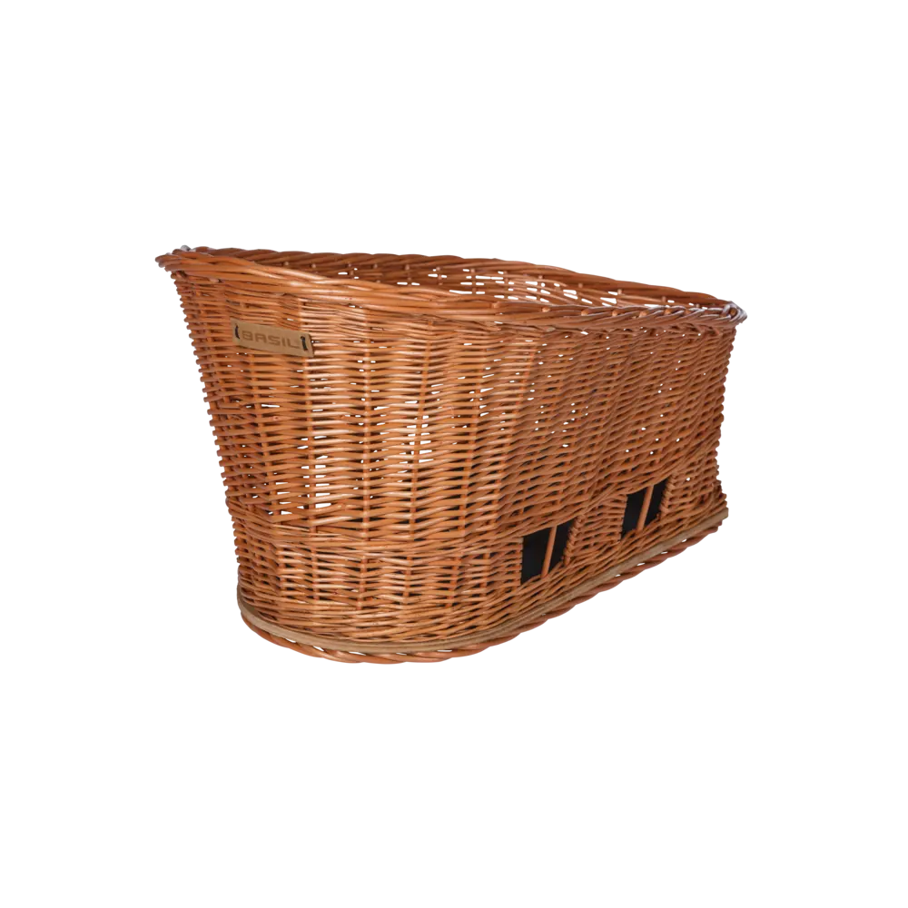 Basil Pasja - hondenfietsmand MIK - large - 50 cm - achtermand - natural