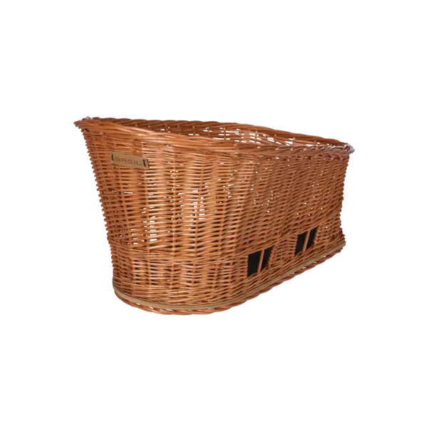 Basil Pasja - hondenfietsmand MIK - large - 50 cm - achtermand - natural