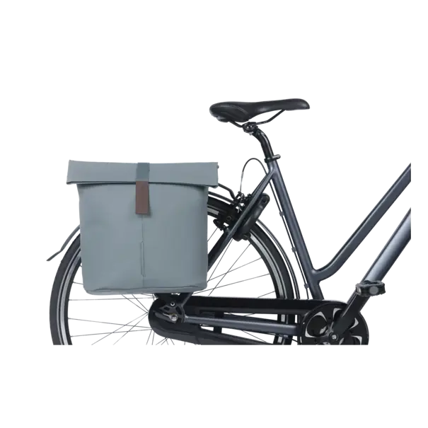 Basil City - dubbele fietstas - 28-32 liter – graphite blue