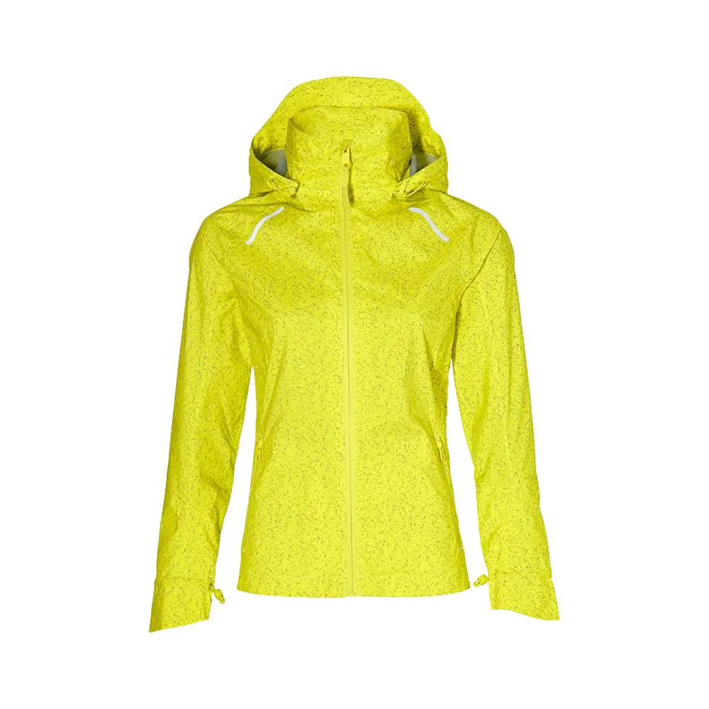 Basil Skane HiVis fietsregenjas - dames - neongeel - L