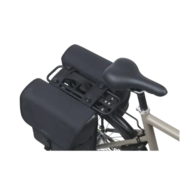 Basil GO - dubbele fietstas MIK - 32 liter - zwart