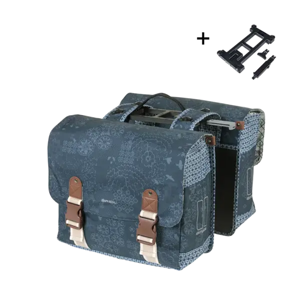 Basil Bohème MIK - dubbele fietstas - 35 liter - blauw