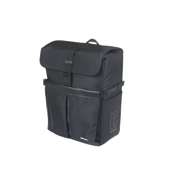 Basil Move fietsschoudertas MIK Hooks - enkele fietstas -  15 liter - zwart