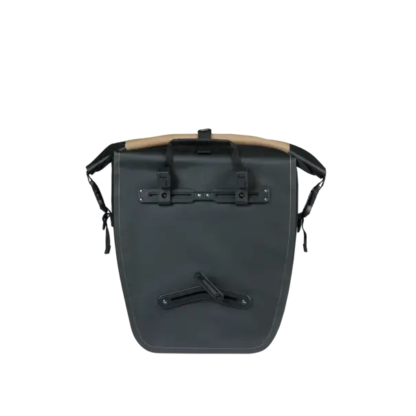 Basil Rivo L - enkele tas tarpaulin MIK Hooks - 25-31L - zand/zwart